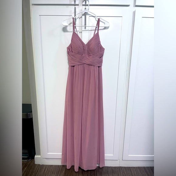 Azazie Blake Bridesmaid Dress in Dusty Rose - Custom size 6 - Picture 1 of 2